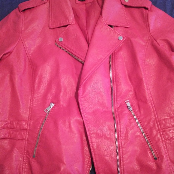 Project Runway Red biker jacket - Picture 3 of 3